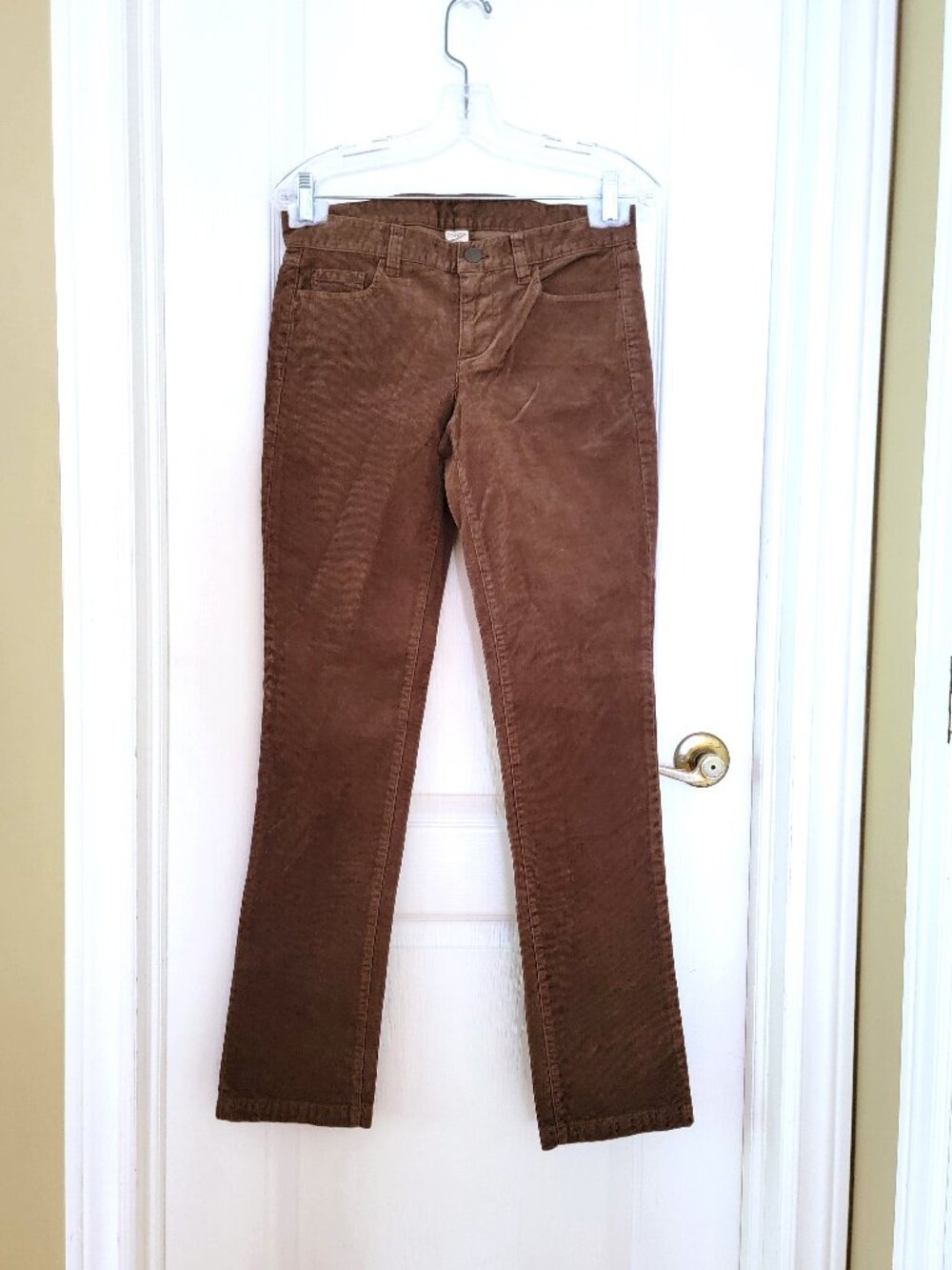 J CREW LOW RISE STRETCHED CORDUROY PANT